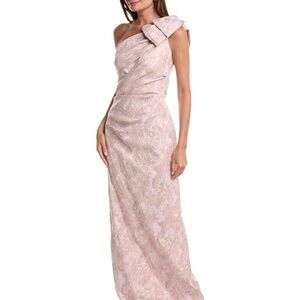Mother of the Bride Teri Jon gown by Rickie Freeman Metallic Jacquard